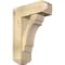Ekena Millwork Olympic Craftsman Rough Sawn Bracket w/ Offset Brace, Douglas Fir, 8"W x 22"D x 30"H BKT0806X22X30OLY04RDF - alternate 1